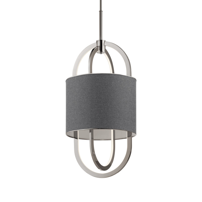 Alvida 1 - Light LED Pendant, Polished Nickel