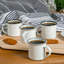 Argon Tableware - White Enamel Espresso Cups-118078769-118067560
