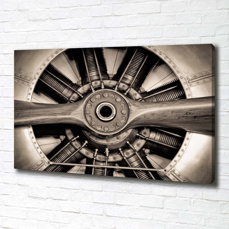 Aircraft Engine - Wrapped Canvas Print