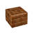 Genuine Leather Square Cube Ottoman Foot Stool-489668794