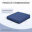 Outdoor 4'' Dining Chair Seat Cushion-1608959201-1608959204