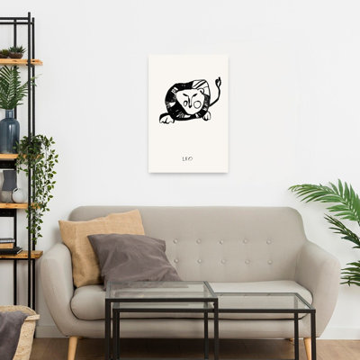 Lion stylisé abstrait Zodiac