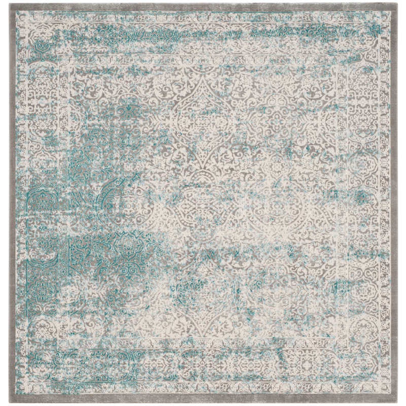 Alpine Performance Abstract Rug, Square 6'7"