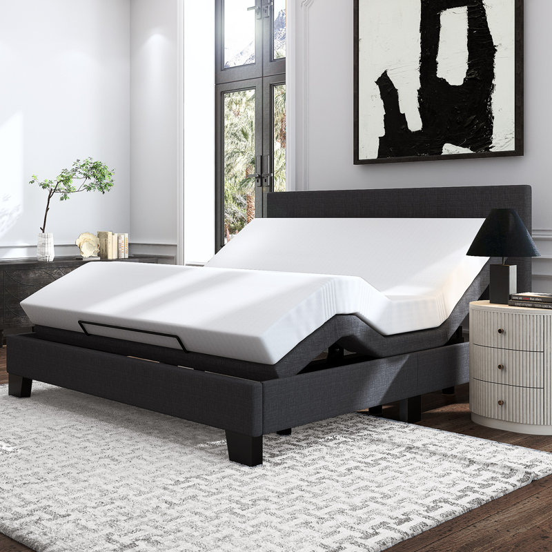 Channahon Adjustable Bed with Wireless Remote, King