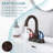 4 Inch 2-Handle Bathroom Faucet 360° Rotating Sink Faucet with Pop-Up Drain and Supply Hoses-107382585