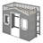 House Loft Bed With Ladder-389455975
