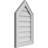 Peaked Top Surface Mount Signature Urethane Non-Functional Gable Vent 12/12 Pitch Primed Tan-101745504