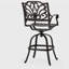 Tabouret pivotant en fonte d'aluminium