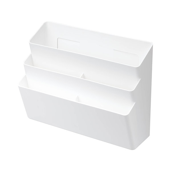 Yamazaki Home Refrigerator Organizer Bin - Three Styles - White