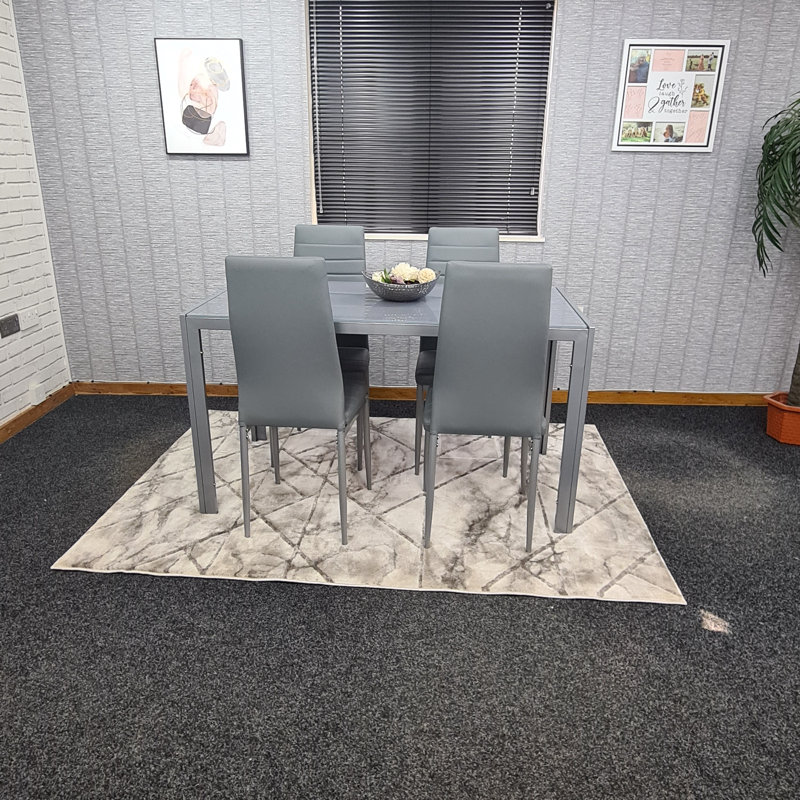 Salvaggio 4 - Person Dining Set, 75cm H x 134cm L x 70cm W