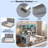 Wooden Daybed With 3 Drawers, Desk, Open Shelves, Lights And Charging Station-1208092371