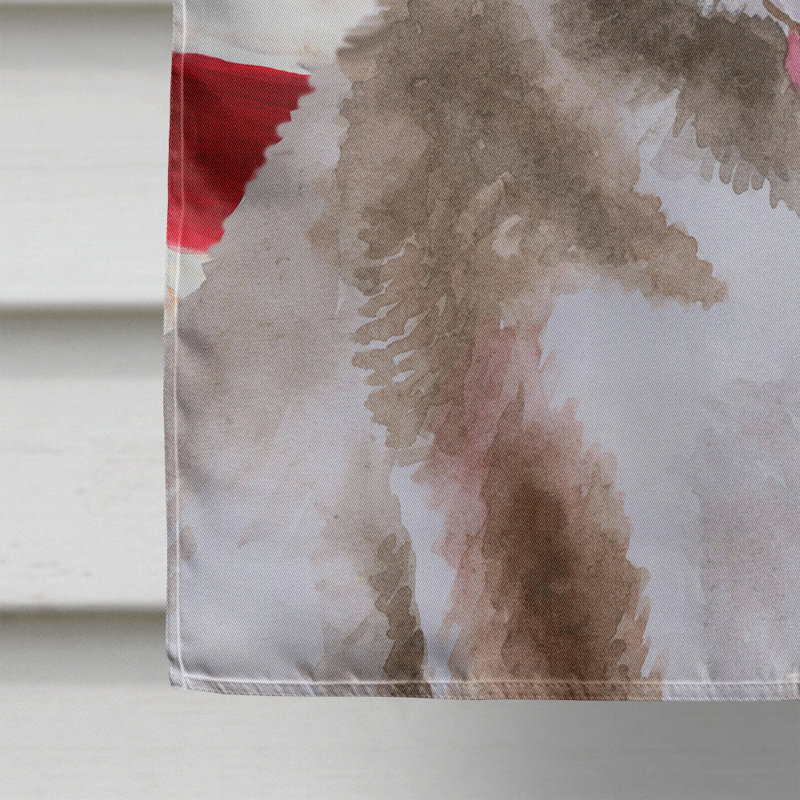 Drapeau de maison en polyester à 2 côtés Shahnur, Husky sibérien brun pâle