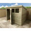Kafton 8 ft. W x 5 ft. D Solid Wood Garden Shed