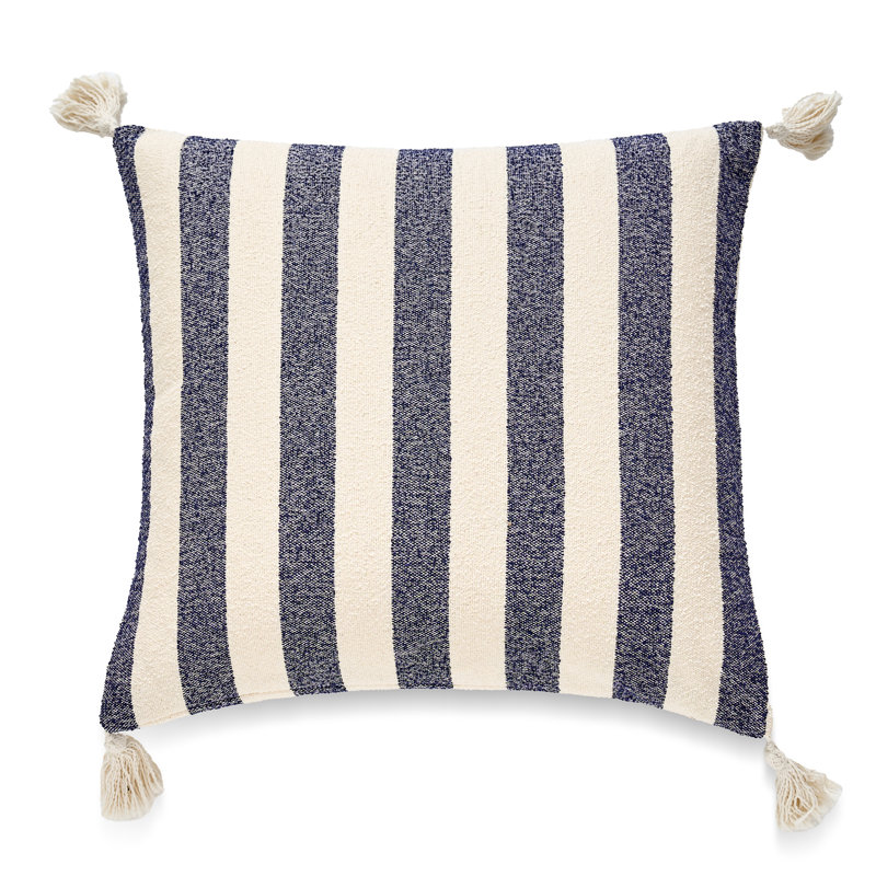 Coussin French Stripe, Polyester, Île Seymour Nord, Galapagos