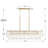 Quinzio 14 - Light Dimmable Linear Chandelier-94079021