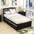 Mashud Twin Size Wood Platform Bed Frame with Trundle-680901635