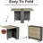 Kaviyon Solid Oak Trestle Dining Table Folding Dining-1428307035