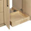   Meuble-lavabo rectangulaire simple décalé droit 43 po avec comptoir en marbre blanc de Carrare Breana-625884821-625884908