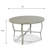 Dinan Round Outdoor Dining Table With Umbrella Hole , in. W in. D-27315371