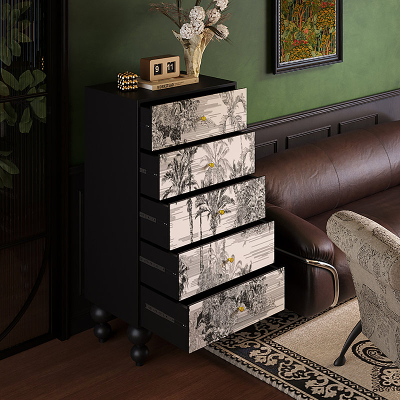 Armoire décorative à tiroirs de style rétro français