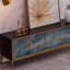 Meuble télé bleu moderne et simple-619136654