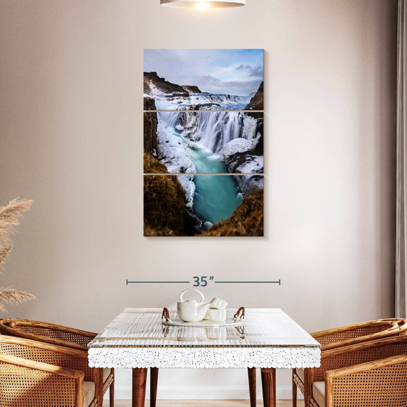 Alvord Gullfoss Winter Falls, 45" H x 28" W