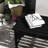 Garden Bench Black, Wooden Outdoor With Slatted Seat. For Conservatory, Balcony. Backless Front Porch Stool. Two, Rustic Look. Easy Assembly. 550 Lbs Capacity. 45.25" L X 19.75" W 17.75" H Black