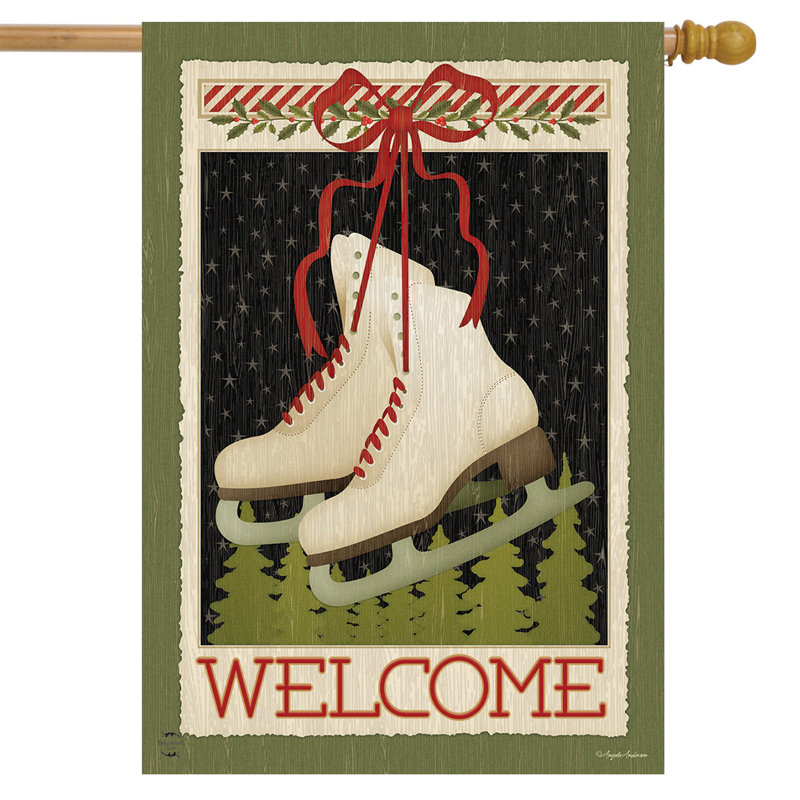 Drapeau de la maison des patins d'hiver