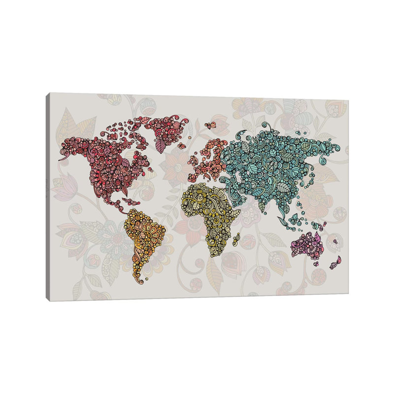 Paisley World by Valentina Harper - Wrapped Canvas Print, 101.6 cm H x 66.04 cm W x 1.91 cm D