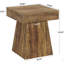 Table de chevet étroite, table basse, table basse carrée