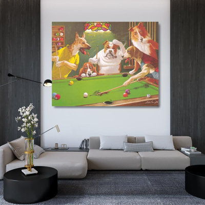 Dogs Playing Pool Jack the Ripper IMA-S328b