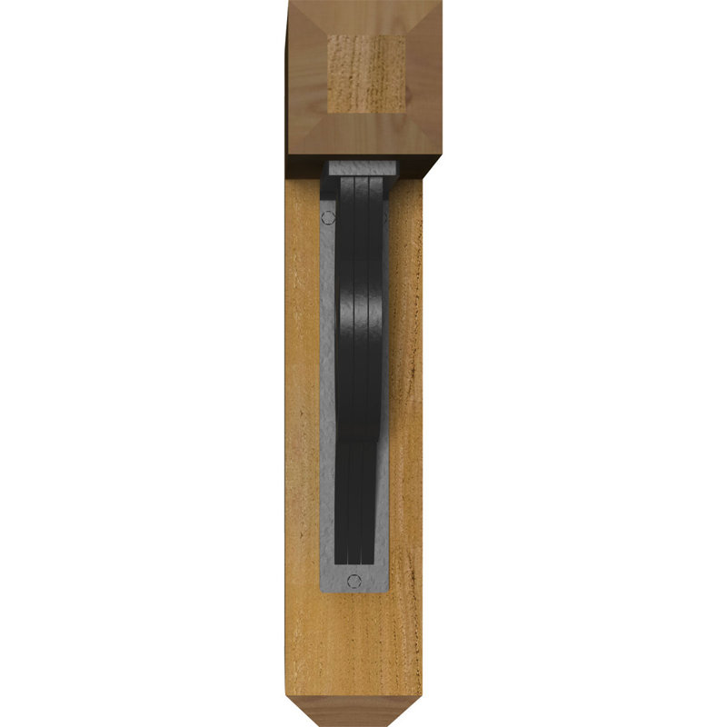 Support l 3 3 po x P 20 po x H 23 po Austin Craftsman Ironcrest lisse, Western Red Cedar (support en fer l 2 po x P 12 po x H 15 po)