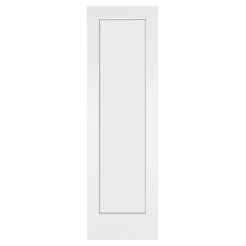 28 po x 80 po x 1 3/8 po Shaker White, 28 po x 80 po