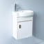 Ensemble de meuble-lavabo mural simple 17 po Detjon-1495260167