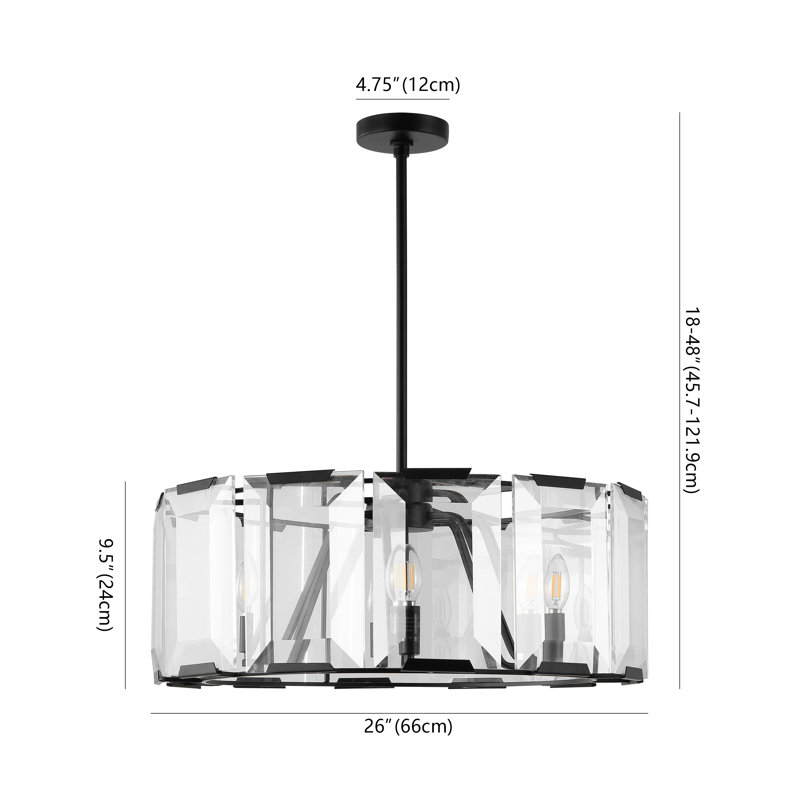 Markavious 6 - Light Dimmable Drum Chandelier