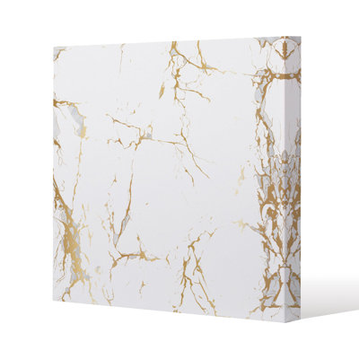 Marble Slim Style Canvas Print, 15mm Slim Real wood.