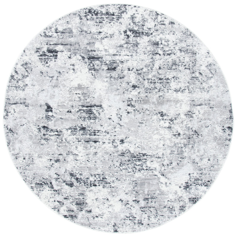 Kairo 700 Performance Abstract Rug, Round 6'7"