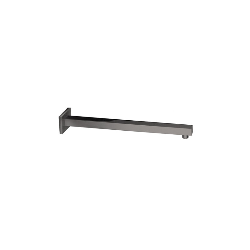 15.7" Brass Square Shower Arm, Brushed Nickel
