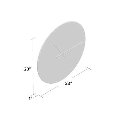 Glittering Silver Pattern - Modern wall clock