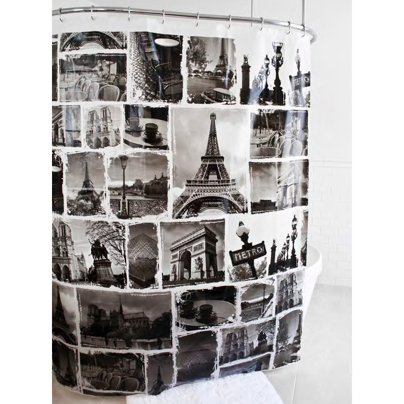 Rideau de douche simple paris paris glam monuments McSheffrey