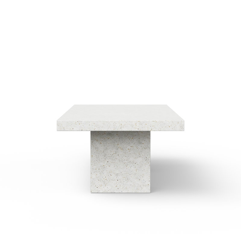 Mixx Elcor 82.75, 95" L x 47" W, Ivory Terrazo, Standard Table (30.5" Height)