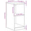 Solid Wood Single Storage Cabinet ( 85cm H x 40cm W x 51cm D)-174257956