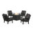 Oxford 5 Piece Multiple Chairs Seating Group with Cushions-127280787-88752640