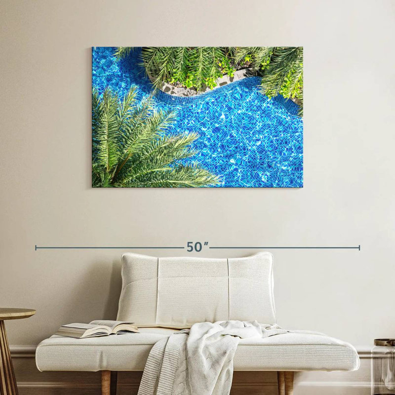 Sireci Poolside Palm Trees, 26" H x 39" W