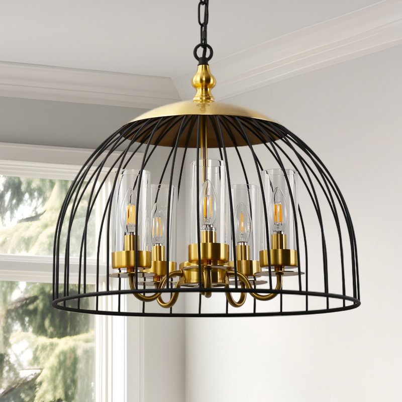 Muath 5 - Light Dimmable Lantern Globe Chandelier