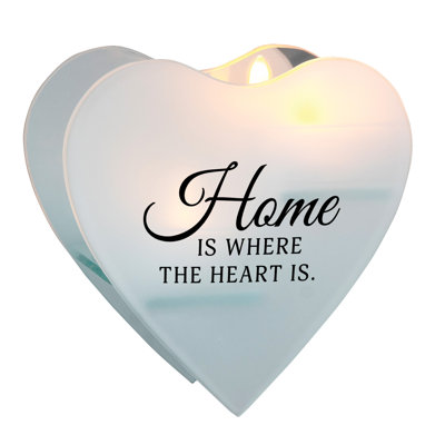 Photophore en verre Home Where The Heart