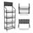 Maurisha 19.68'' W Metal Storage Rack with Wheels-301608592