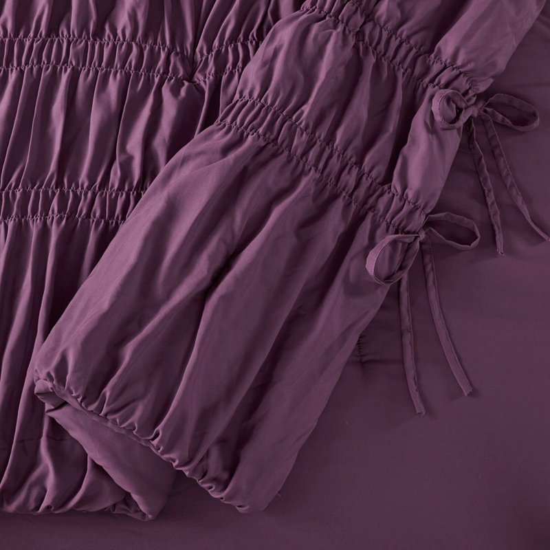 Ensemble d'édredon très grand 3 pièces, King Sheet Set + 2 Additional Pieces, Purple
