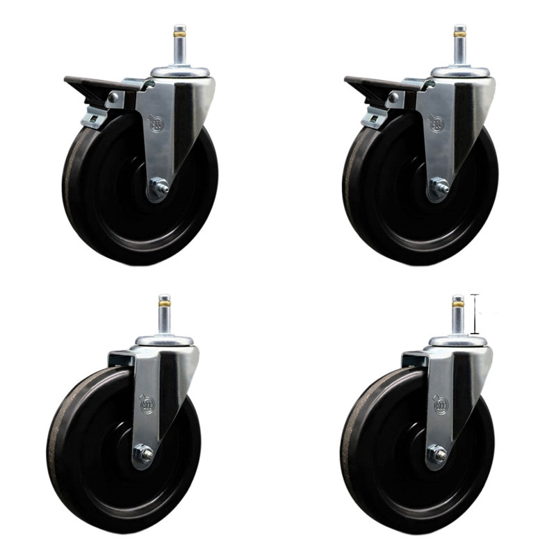 Phenolic Swivel Grip Ring Stem Caster
