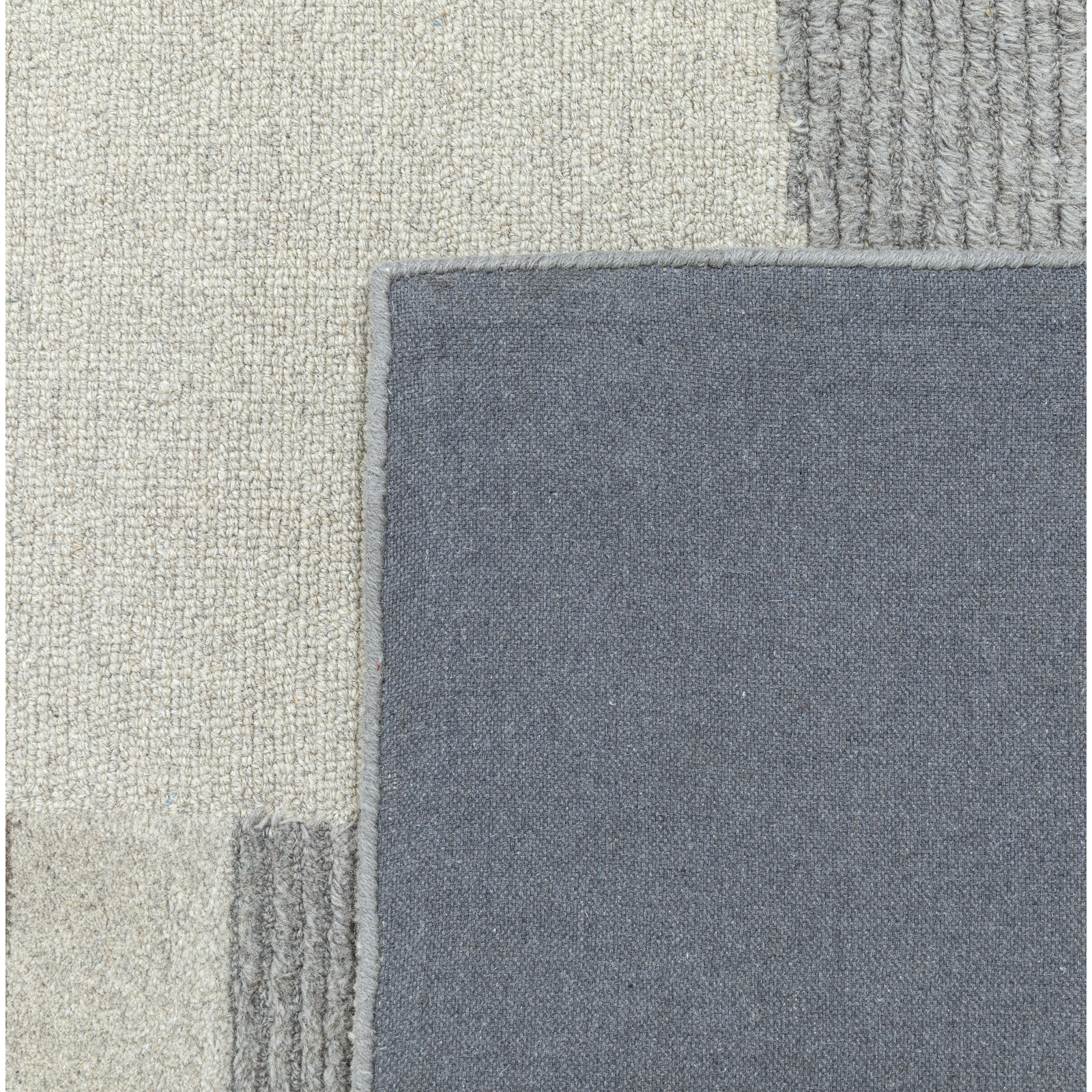 Linn Gray Hand-Tufted Abstract Rug, Rectangle 7'6" x 9'6"